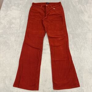 Y2K 2000 Corduroy Baggy Bootcut Flare Pants Womens 5 29x29 Dojo Loose Wide Leg